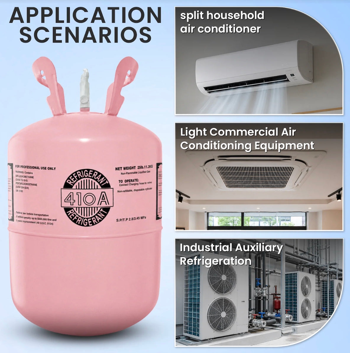 R410A refrigerant cylinder