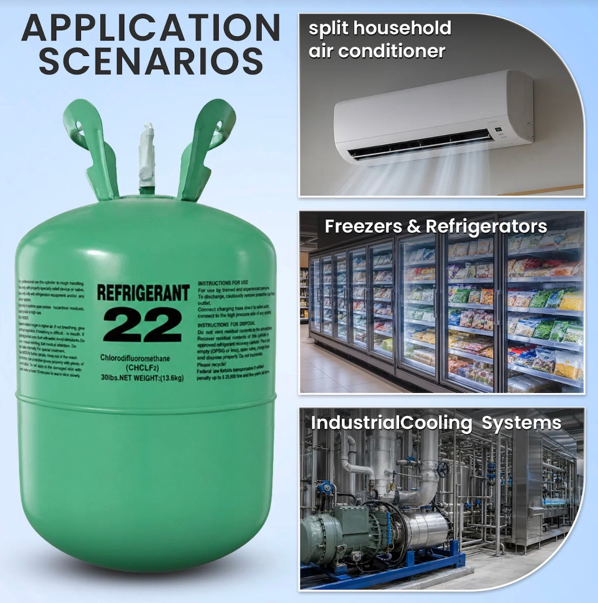 R22 refrigerant cylinder